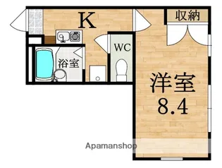 レオパレス関屋【3階】の間取り