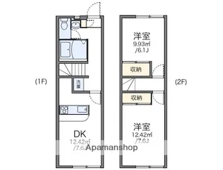 レオパレスTAKUYAⅡ【1階】の間取り
