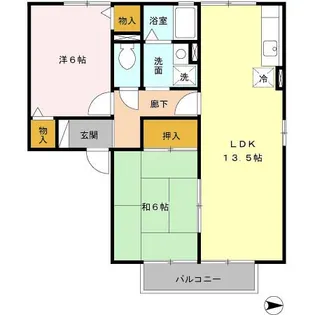 セジュール高田 B棟【1階】の間取り