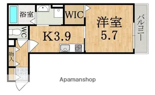 (仮称)クレアール学園中【2階】の間取り