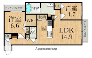 テラッセ奈良公園【1階】の間取り