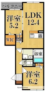 アリスティオ【2階】の間取り