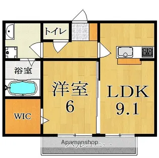 Cuore都跡【1階】の間取り