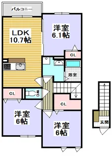 アルカディア【2階】の間取り