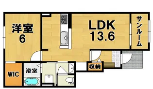サンリット・ヴィラ【1階】の間取り