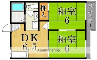 ラフォーレ中川B棟【2階】の間取り