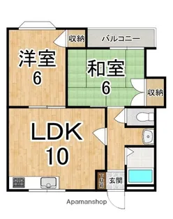 ラ・フォーレ前栽【2階】の間取り