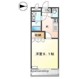 ディア・コンフォール【1階】の間取り