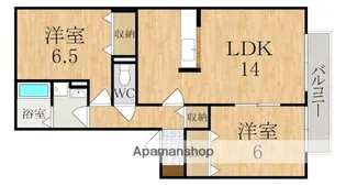 ラフィーネB【2階】の間取り