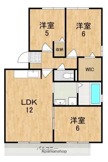 ウイングス梅美台【3階】の間取り
