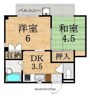 ファミール聖和【1階】の間取り