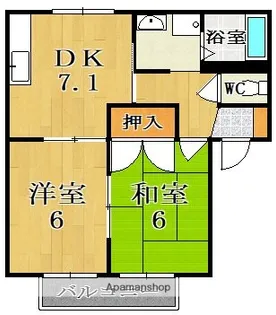 奈良県奈良市芝辻町2丁目【アパート】の間取り