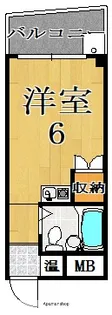 トータスBLD【6階】の間取り