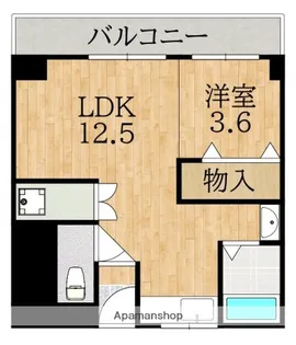 河本マンション【1階】の間取り