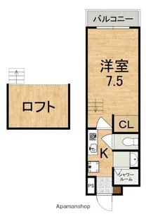 亀井参号館【2階】の間取り