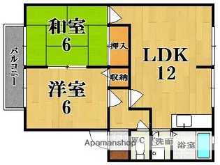ウィンディア21A棟【2階】の間取り