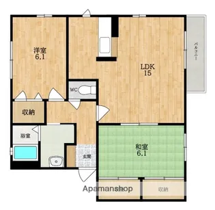 DEL ARZT(デル アルツト)【2階】の間取り