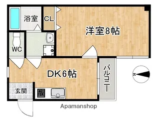 ロイヤルコートHAL【1階】の間取り