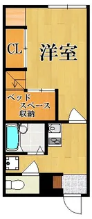 レオパレス法隆寺【101号室】の間取り