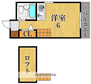 シティパレス西大寺Pー1【3階】の間取り