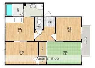 パストラル【2階】の間取り