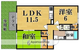 セジュールS C棟【1階】の間取り