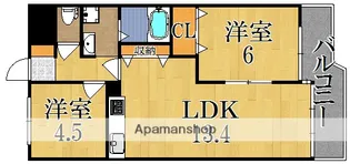 三和平城グランドパレス【3階】の間取り