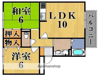 アルタイル梅美台【2階】の間取り