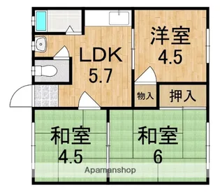 池上荘【2階】の間取り