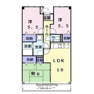 フロレスタ【2階】の間取り