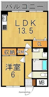 小泉サンハイツ【1階】の間取り