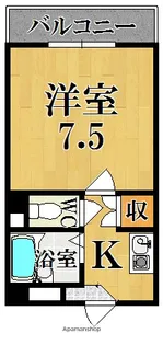 アイリスハイツ2号館【4階】の間取り