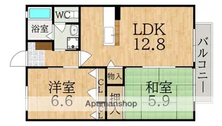 フラットK.T【2階】の間取り