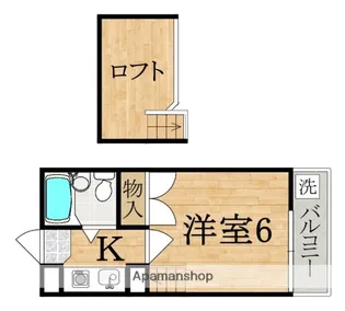 シティパレス生駒谷田町Pー2【1階】の間取り