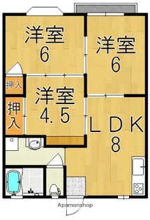 エトワール郡山【2階】の間取り