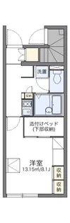 レオパレス日和【107号室】の間取り