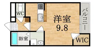 レオパレスLA VISTA2【204号室】の間取り