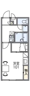 レオパレスニューエイジ【1階】の間取り