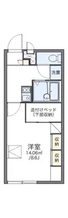 レオパレスFRIENDS【1階】の間取り