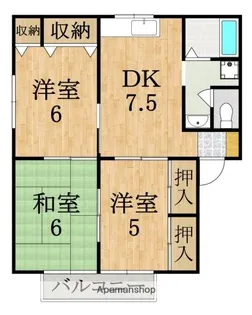 グリーンシャルマン D棟【2階】の間取り