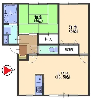 ライフガーデン Ⅱ【102号室号室】の間取り