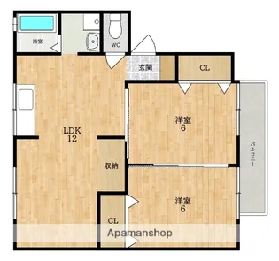 エスポワール水川【1階】の間取り