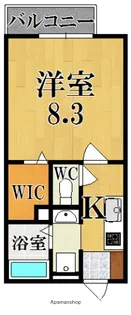 エスポワールA【2階】の間取り