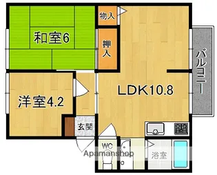 メゾン・ド・アネックス【2階】の間取り