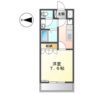 リッチ カートン【105号室】の間取り