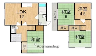 奈良県生駒郡斑鳩町神南3丁目【一戸建】の間取り