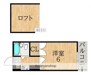 シティパレス21富雄元町PART2【2階】の間取り