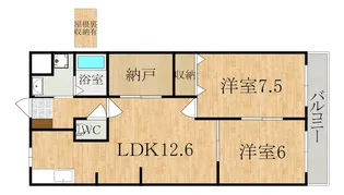 アベニール【205号室】の間取り