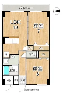 アルペンローゼ【4階】の間取り