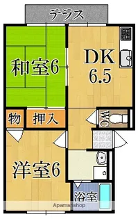 エステートピアヨネザワ【1階】の間取り